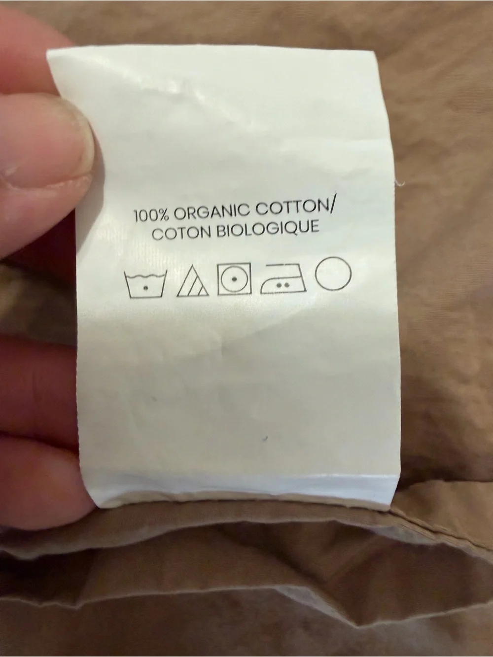 CB2 ORGANIC COTTON PERCALE 400 TC EURO SHAM S/2 SEPIA